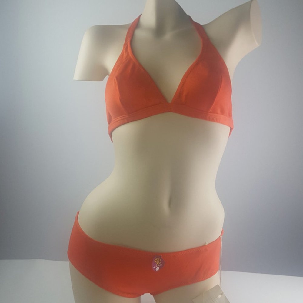 Du Loren Orange 2 piece Swimsuit